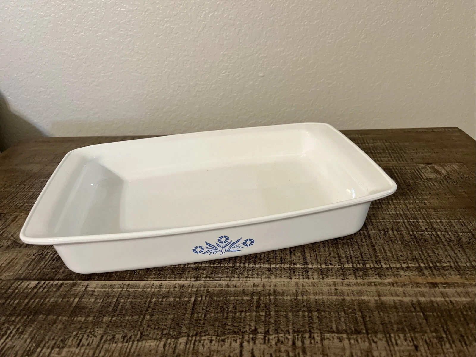 Vintage Corning Ware Blue Cornflower P-332 Open Roaster/ Casserole Pan