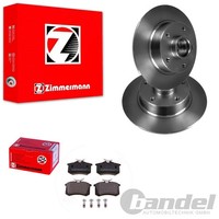 Zimmermann Bremsscheiben 244Mm + BelÄGe Hinten Passend FüR Opel Crossland / X
