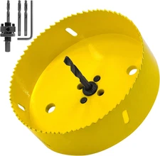 5 1/2 Inch Hole Saw with 7/16 Arbor HSS Bi-Metal Hole Saw Blade Strenthen Drill