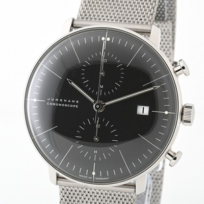 JUNGHANS Max Bill Chronoscope 27/4601 Men's Watch From Japan G0705