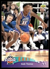 Isiah Thomas 1992-93 Upper Deck   #6 Pistons NBA READ FREE SHIP AutographDen