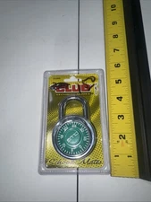 The Club Security Series School Mate Combination Padlock Lock Green New