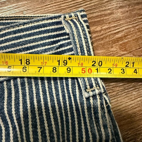Dickies Denim Shorts 38 Blue Hickory Stripe Workwear Baggy Skate Y2K Supreme - Picture 16 of 24