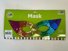 MARDI GRAS Party /Concerts/Festivals-Costume Accessory Eye Mask-Rainbow Sequin