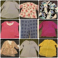 Women’s size 1X bundle of 9 items. New Department Store Tops And Mixed Brands.