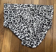 Plus Sz 18/20 Lane Bryant Cacique Comfort Bliss Full Brief Panty Cream Leopard