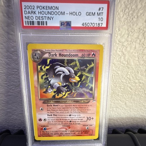 Dark Houndoom (Unlimited) graded PSA 10 for sale on eBay