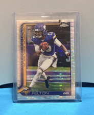 2025  Topps Chrome Rookie Tai Felton Minnesota Vikings NFL Football Card 395