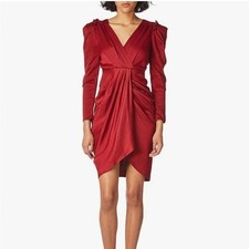 ASTR the Label Red Satin Dress