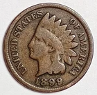 Indian Head Penny "1" Coin Lot 1899*VERY NICE*BETTER DATE $ FREE SHIPPING $ #170