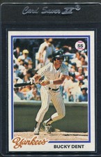 1978 Topps Bucky Dent #335 Yankees Nm/mt
