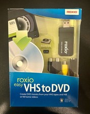 Roxio Easy VHS to DVD Converter For VHS Tapes Hi8 V8 Home Videos Windows NEW
