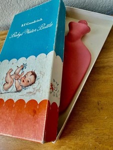 Vintage 1950's BF Goodrich Baby Hot Water Bottle Model #1020 w Box made USA