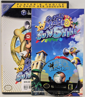 Super Mario Sunshine for Nintendo Gamecube Console *TESTED