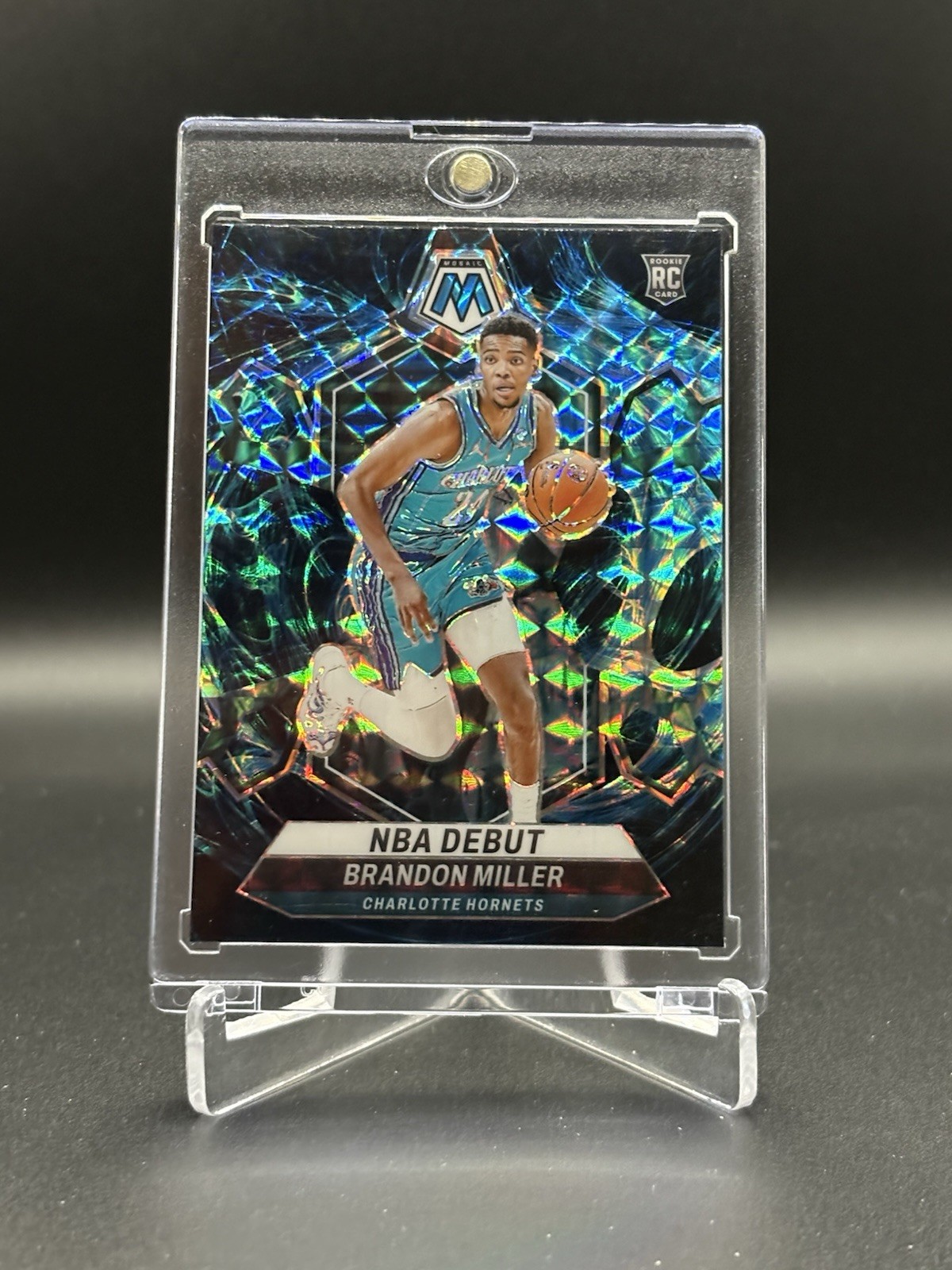 2023-24 Panini Mosaic Brandon Miller Genesis Prizm NBA Debut Rookie RC #252