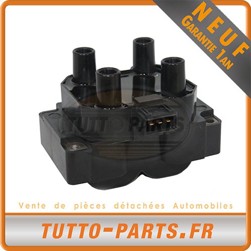 Bobine d'allumage pour Alfa et Fiat - Modèle standard noir en acier 12V