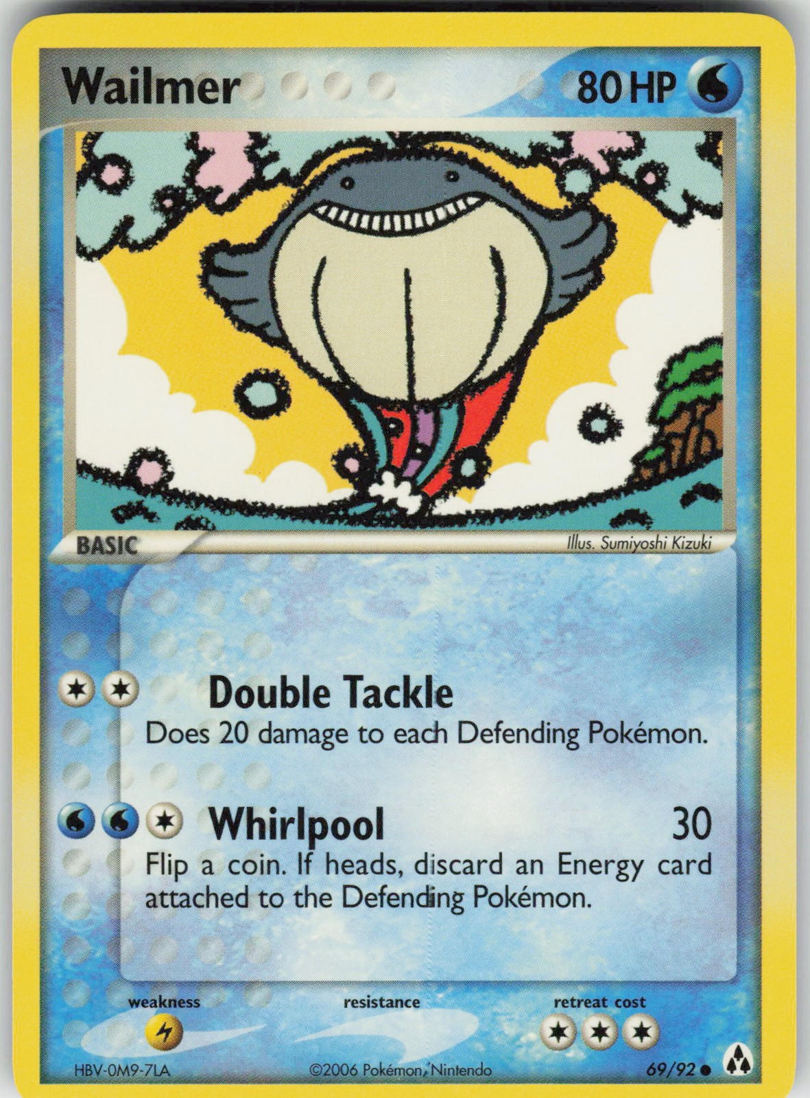 Pokemon Wailmer 69/92 Legend Maker Common NM