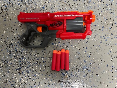 NERF N-strike Elite Mega CycloneShock Blaster with 4 Darts