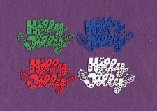 HOLLY JOLLY Christmas die cuts scrapbook cards W