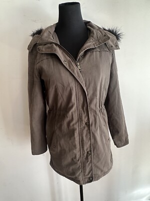 JEANSWEST PREMIUM SIZE KHAKI GREEN JACKET COAT ZIP