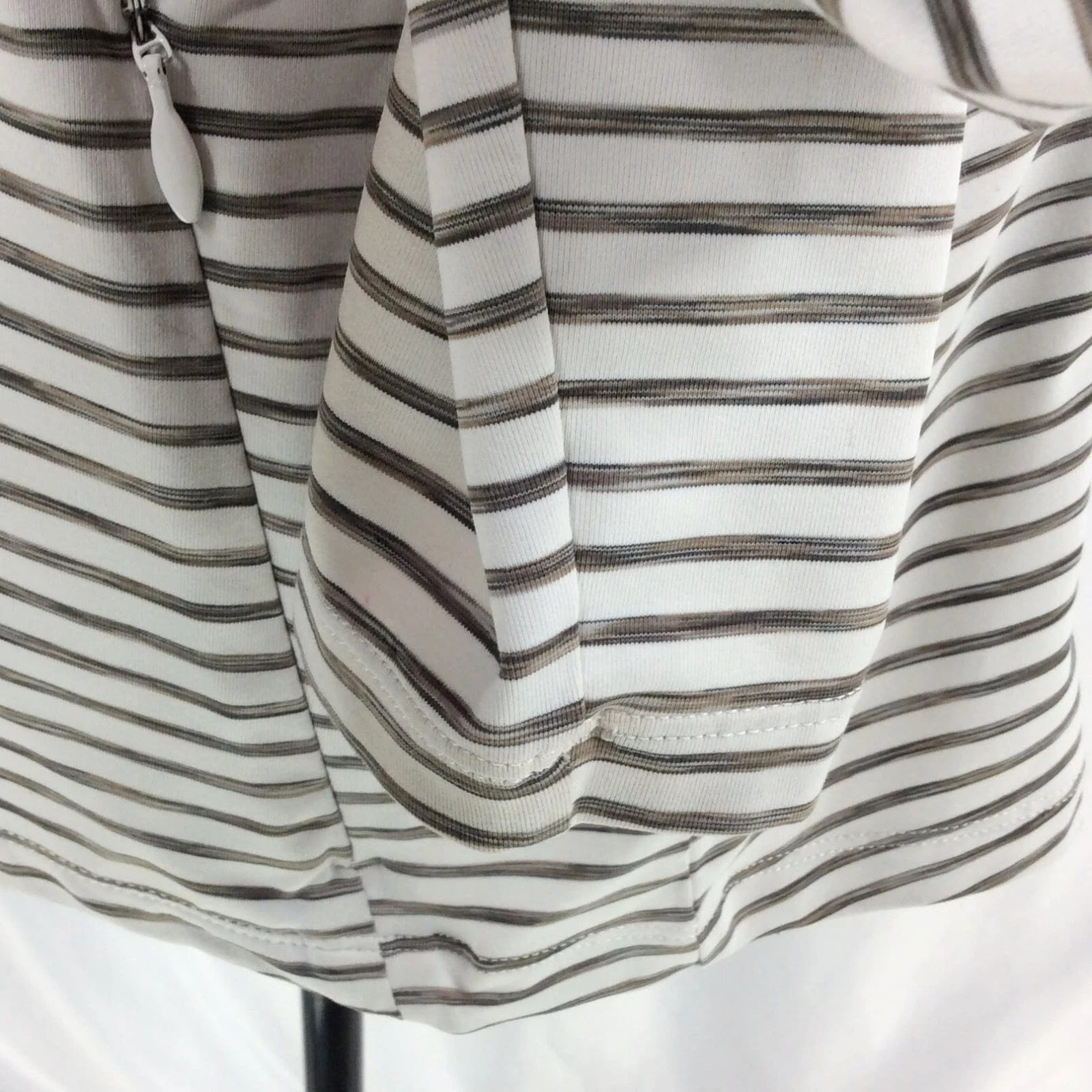 lole essentials 2 striped full zip workout jacket