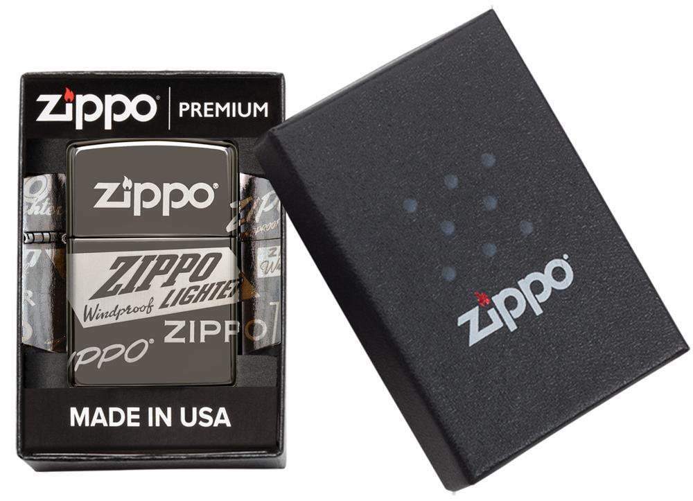 Zippo Windproof 360 Degree Laser Engraved Logo Lighter, 49051, New In Box