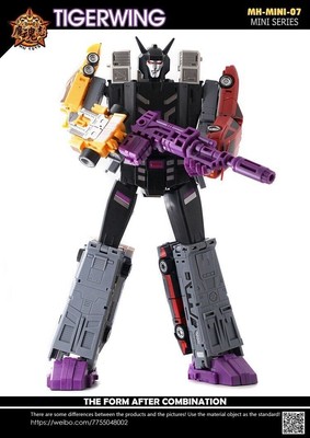 New MHZ Toys MINI-07 Tigerwing Menasor Combiner Set of 5 Oversized Version