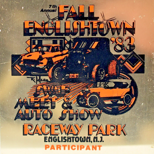 1983 Englishtown Antique Auto Car Show Meet Participant Raceway Park