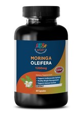 Semillas Orgánicas - Extracto de Moringa Oliefera 1200mg - Súper Alimento - 1 Bot 60 Ct