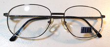 Vintage ELAN 9205 Gunmetal 55/14 Men's Eyeglass Frame New Old Stock 354