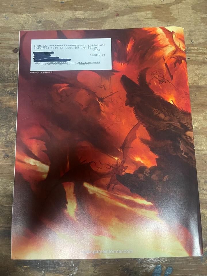 Game Informer Video Game Magazine Issue #320 December 2019 The Blizzard ...