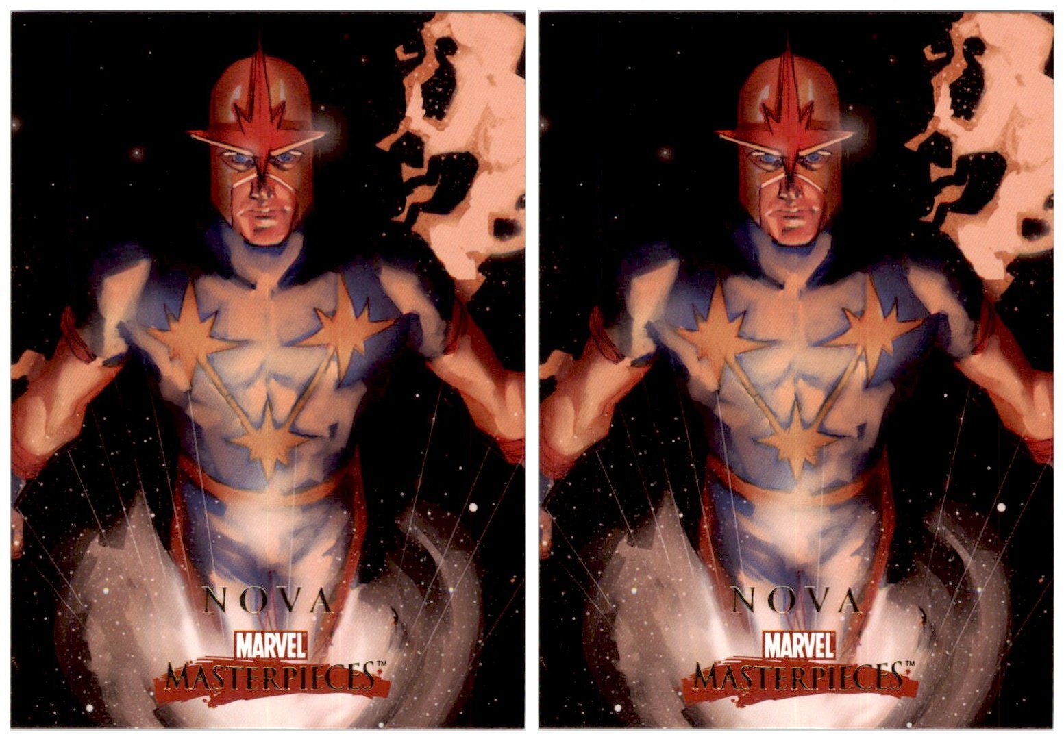 (2) 2008 Upper Deck Marvel Masterpieces Set 2 #59 Nova Card Lot