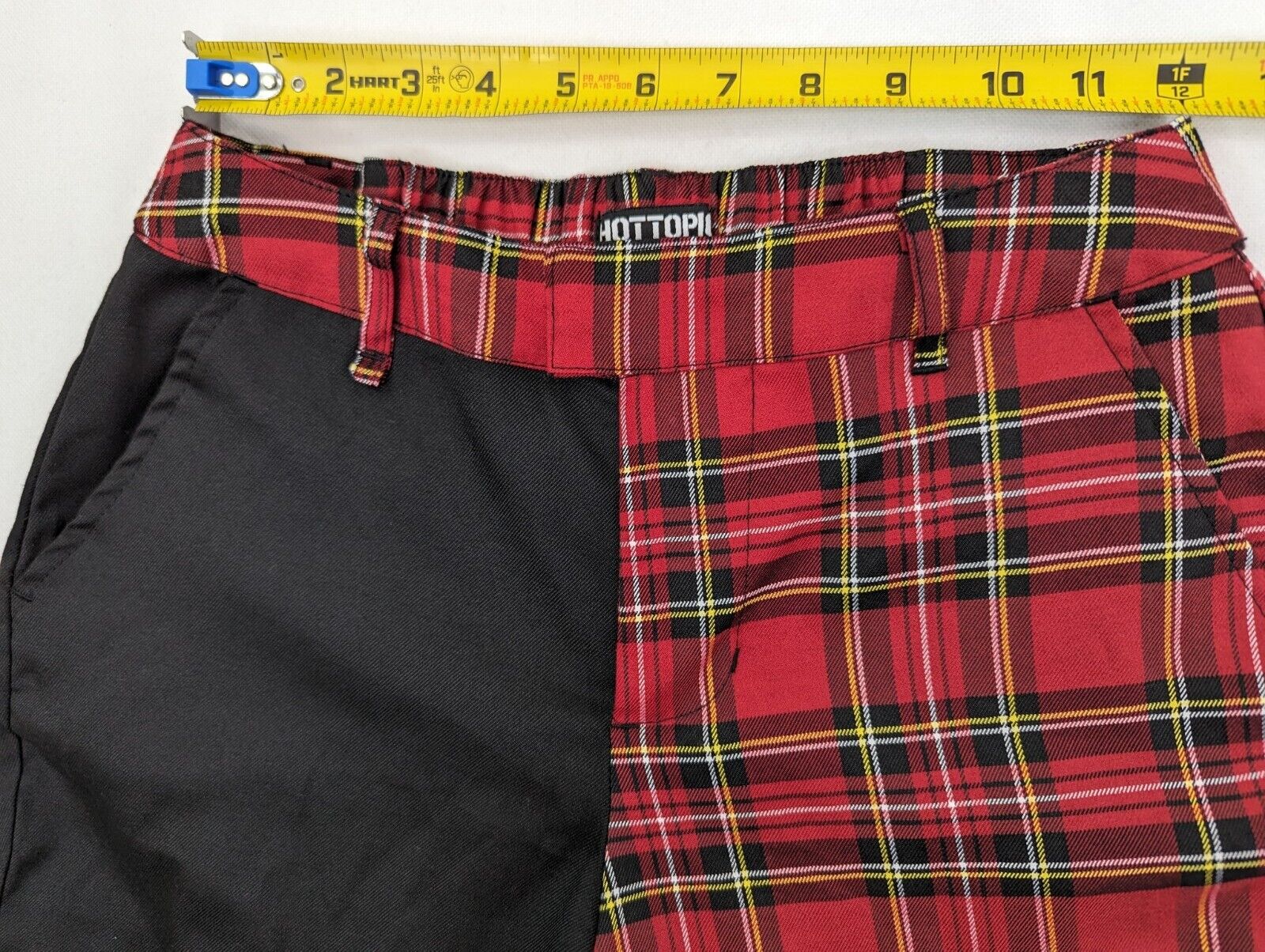 Hot Topic Black & Red Plaid Pants, Women S = 24 E… - image 5