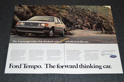 1985 FORD TEMPO ORIGINAL VINTAGE ADVERTISEMENT PRINT AD 85