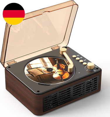 Bluetooth CD Player Tragbar Mit Fernbedienung - Retro CD Spieler Klein Mit Fm-Ra