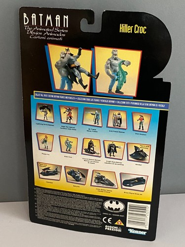 Batman The Animated Series KILLER CROC Kenner 1994 RARE - Dry Stored 30 yrs MOC - Picture 10 of 12