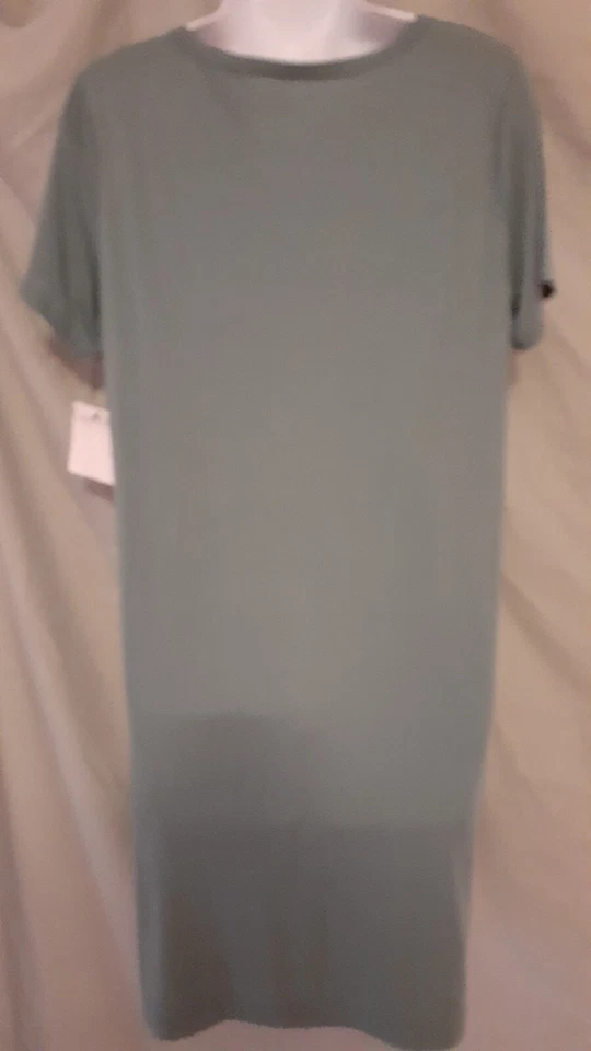 Camisón Calvin Klein Verde Manga Rodillera Grande 42" BUSTO Foto 4 de 4