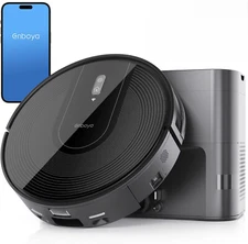 Enboya D60+ Robot Vacuum Cleaner with Self-Empty Base 9000Pa - BLACK