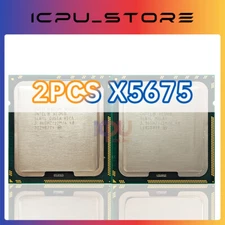 2PCS Intel Xeon X5675 SLBYL 3.06GHz 6Cores 95W LGA1366 CPU Processor