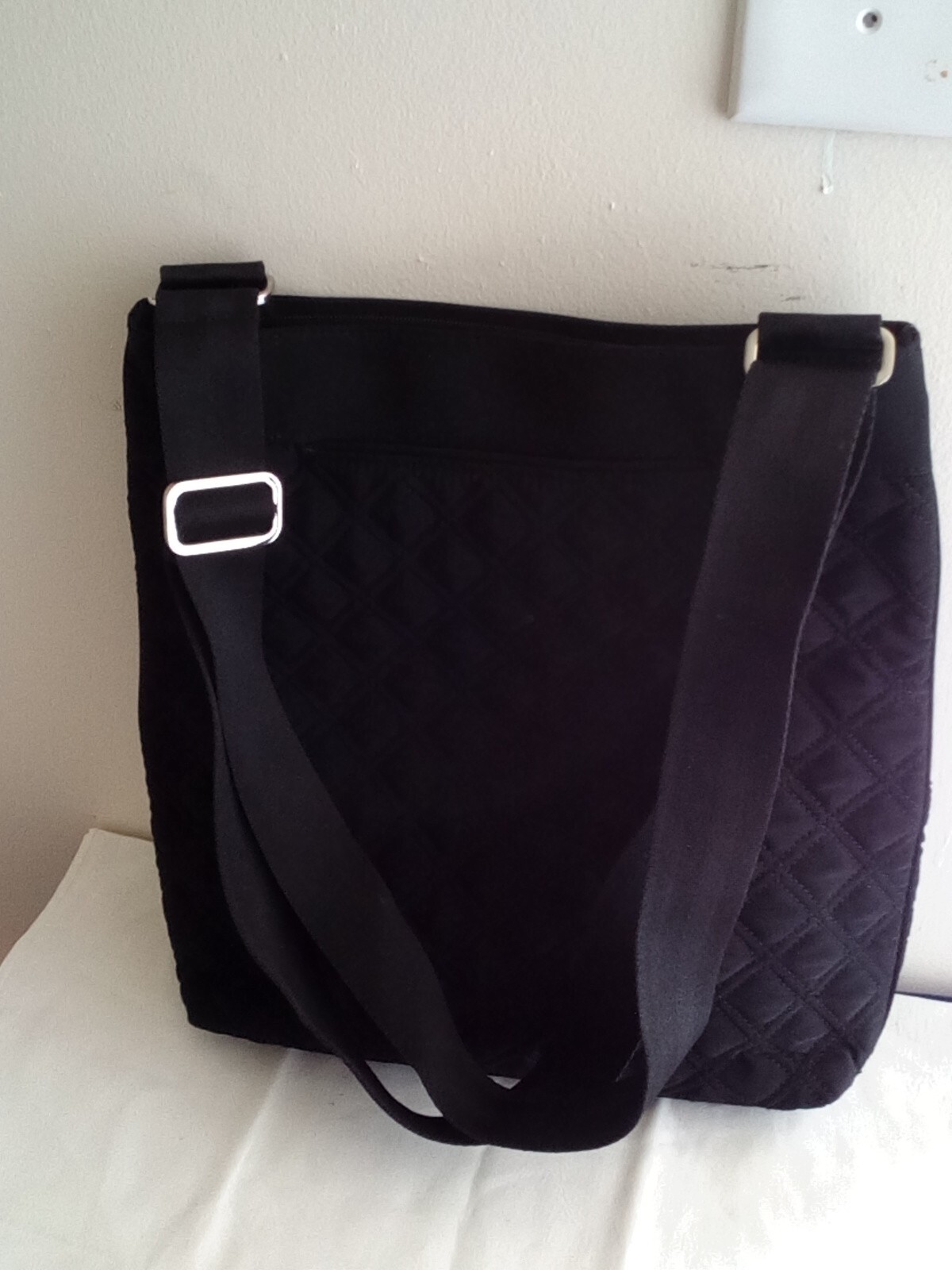 Vera Bradley Black Quilted Tote Bag four pieces in on… Gem