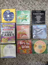 Lot of 10 Karaoke CD G 169 Tracks No Vocals Celine Dion, Mariah Carey, 80's