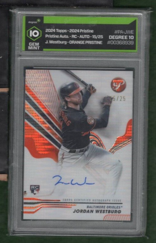 2024 Topps Pristine #PA-JWE Jordan Westburg Auto Orange Ref. /25 DGS 10 *POP 1*