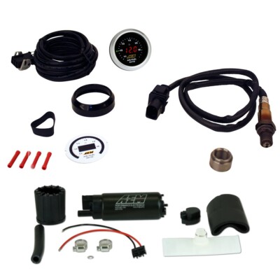AEM Digital Wideband UEGO AFR Gauge & 320lph High Flow In-Tank Fuel Pump