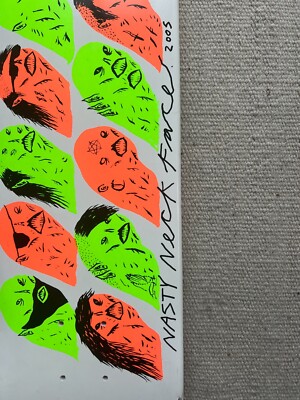マーク•ゴンザレス Krooked トーマス・キャンベル 限定300 サイン入り Krooked Skateboards Deck Mark Gonzales X Neckface / Signed