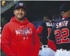 DAVE MARTINEZ Signed 8 x 10 Photo WASHINGTON NATIONALS Baseball Free Ship MLB