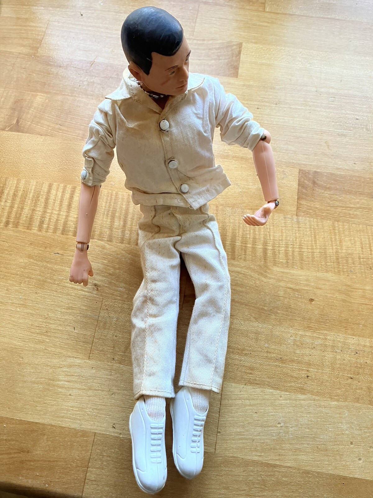 Action man 1960s palitoy Vintage model with tag and original cricket