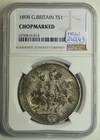 mw24243 G. Britain - Hong Kong Trade Dollar 1898 NGC Chopmarked-Nice Chinese C/S