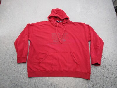 Vintage Y2K Bugle Boy Jeans Company Hoodie Mens Size XL Red Skater Grunge Street