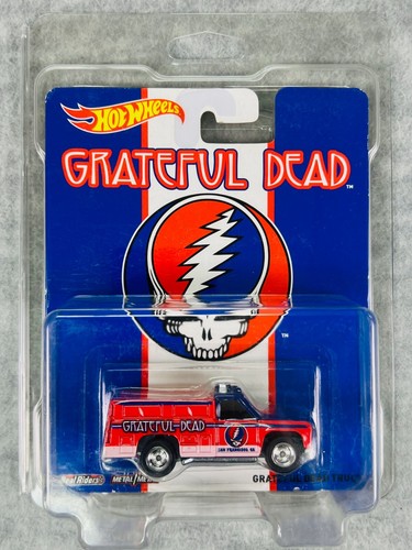 ☮️☮️Hot Wheels Grateful Dead Truck Red White And Blue  Real Riders H34☮️☮️ - Picture 1 of 8