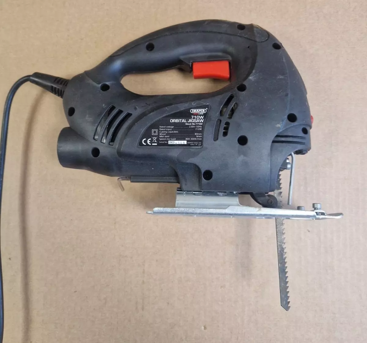 Draper Redline 710W Orbital Jigsaw eBay